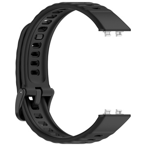 Bracelets pour <span class=keywords><strong>Huawei</strong></span> <span class=keywords><strong>Band</strong></span> 11, sangles en silicone durable avec connecteur métallique, bracelets de remplacement sportifs réglables pour femmes et hommes - Product Image 5