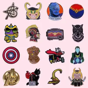 Cartoon Comic Brosche Originalität Anstecknadel Abzeichen Sammeln Denim Rucksack Pins Kinder Großhandel Pin Marvel's The Avengers