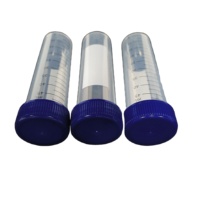 Tube de centrifugation conique de 50 ml avec bouchon à vis, tube en plastique gradué pour la recherche clinique