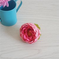 Tête de fleur artificielle en soie de pivoine de 5 cm pour l'arrangement floral et les murs de fleurs de mariage