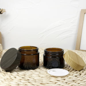 โหลแก้วใส่เครื่องสำอางพร้อมฝาปิดซีอาร์30ก. โลโก้ตามสั่ง - Product Image 1