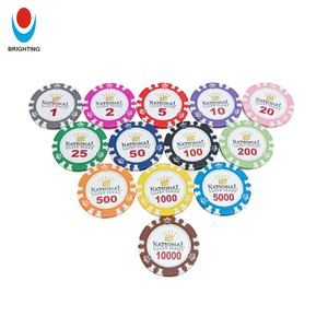 Tùy Chỉnh 40Mm Monte Carlo Logo Hoàng Gia Sòng Bạc Poker Chip 13.5G ABS In Nhôm Trường Hợp 14G Gốm Đất Sét Cờ Bạc Trò Chơi 500Pcs - Product Image 2