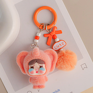 <span class=keywords><strong>Mini</strong></span> Boneca de Pelúcia Colorida de Bebê Chorando, Chaveiro, Pingente para Celular, Chaveiro para Chaves de Carro, Presentes - Product Image 6