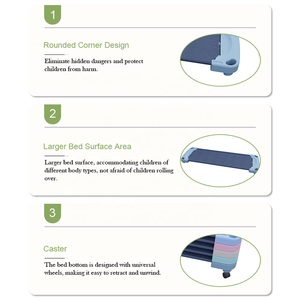 Thoải mái & mạnh mẽ Nap cot cho trẻ mới biết đi | thấp xuống đất, an toàn cho nhà và mầm non sử dụng - Product Image 3