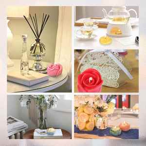 Moule en silicone 3D Fleur de Pivoine pour bougie d'aromathérapie, DIY, décoration intérieure, savon, résine, artisanat, pour bougie en forme de rose, fabrication de bougies en cire de soja - Product Image 4