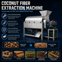 Machine de décorticage de fibres de coco de qualité supérieure, à faible prix et haute capacité, pour la déshuilure des fibres de coco