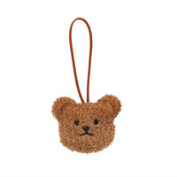 Porte-clés personnalisé en peluche de coton, mini-ours en peluche, dessin animé mignon, jouet animal en peluche personnalisé en gros, pendentif mascotte