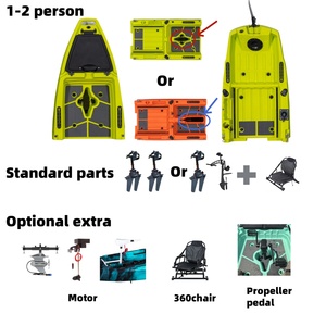 Kayak de Pesca Modular LSF de 3/2 Secciones para 1-2 Personas, Multifuncional, con Aleta/Propulsor/Motor - Product Image 1