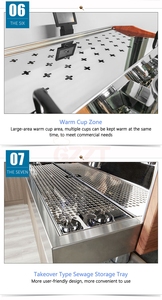 Bomba rotativa importada todo en 1, máquina de café de espuma de leche Latte, Espresso, 9Bar, doble grupo, 3 - Product Image 6