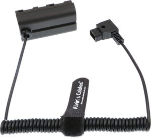 สายเคเบิล Alvin's Cables D-Tap to NP-F สายไฟแบบขดสำหรับแบตเตอรี่จำลอง สำหรับ Atomos Ninja V |   จอภาพ Shinobi, <span class=keywords><strong>SmallHD</strong></span>, Feelworld และอื่นๆ - Product Image 3