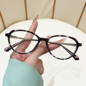 G6034 Oval Marble TR90 <b>Eyeglasses</b> <b>Frames</b> Full Rim Lightweight Anti Uv Women's Spectacles - Product Image 1