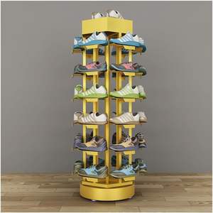 Mingtang Sneaker Shop Tienda minorista Zapatero giratorio Soporte de exhibición para tienda minorista - Product Image 4