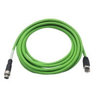 Ethernet/IP Ethercat Profinet Fieldbus Cable moldeado M12 a RJ45 Cables de doble extremo blindados