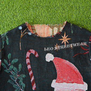 Vente en gros de pull-over en tapisserie de Noël pull-over en tricot pour femmes pour l'hiver pull-over pour femmes pull-over à pampilles en détresse Mujer - Product Image 5