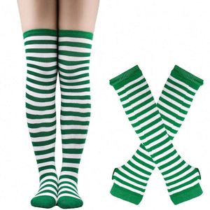 Chaussettes longues pour la <span class=keywords><strong>Saint</strong></span>-<span class=keywords><strong>Patrick</strong></span>, gants et chaussettes longues pour le costume de la <span class=keywords><strong>Saint</strong></span>-<span class=keywords><strong>Patrick</strong></span>, tenue de fête de Noël, chaussettes longues - Product Image 1