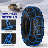 SMART T Schwerlast-Schneeketten für Traktoren, LKWs, SUVs, ATVs, Legierungsstahl Twist-Link Querstangen-Traktionsketten für Schnee und Schlamm