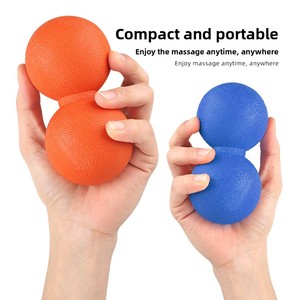 Multi-colore Yoga Fascia pearut <span class=keywords><strong>Ball</strong></span> PVC relax decompressione Fitness schiena spalla collo Stretching massaggio doppio esercizio - Product Image 3