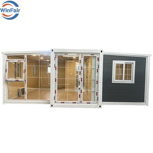 WinFair-Maisons conteneur modulaires, préfabriquées, mobiles, de 20 pieds, pliables, 2 chambres à coucher, <span class=keywords><strong>Espagne</strong></span> à <span class=keywords><strong>vendre</strong></span> - Product Image 1