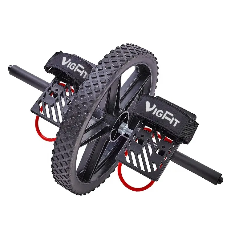 Power Wheel Voor Homeuse Body Building Functionele Fitness Sterkte Ab Wheel Roller Met Voetbanden Voor Meer Trainingsopties