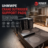 Plaques de stabilisation antidérapantes en UHMWPE à motif diamant pour grue, pour usage intensif