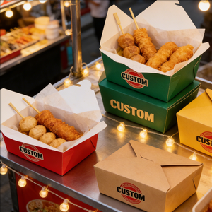 OEM ODM Restaurant Disposable 350ml <b>Takeaway</b> Food <b>Container</b> Custom Luxury Food Grade Kraft Paper Box Eco Friendly - Product Image 3