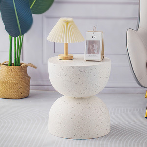 ModHomi <strong>Small</strong> Hourglass Coffee <strong>Table</strong> with MGO Faux Terrazzo Finish for Living Room Bedroom <strong>Patio</strong> Garden Indoor Outdoor Use - Product Image 2