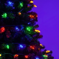 UL 70 Count C6 Weihnachts-LED-Lichterketten, 4 "Abstand