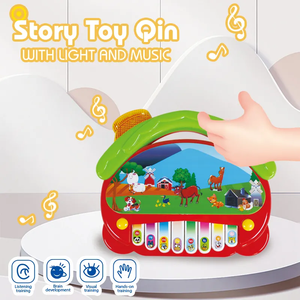 <span class=keywords><strong>Piano</strong></span> Musical Educativo <span class=keywords><strong>para</strong></span> Niños, Órgano Electrónico de Aprendizaje Temprano, Teclado con Forma de Casa de Dibujos Animados, Juguete <span class=keywords><strong>para</strong></span> Bebés - Product Image 2