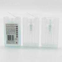 Flacon de parfum plat de poche pour carte de crédit 10ml 15ml 20ml