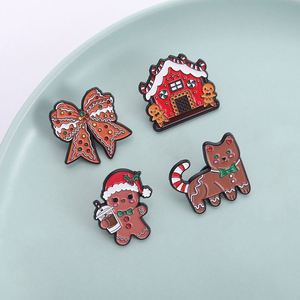 New Christmas Handmade Metal Enamel Brooch for Personal Customization Cute Retro Christmas Gift Birthday Gift - Product Image 1