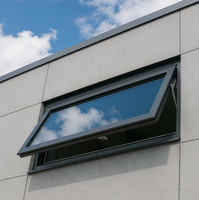 NO.1 Aluminium-Doppelglasfenster mit Dreifachverglasung, Dreh-Kipp- oder Klappfenster für Häuser mit Insektenschutz
