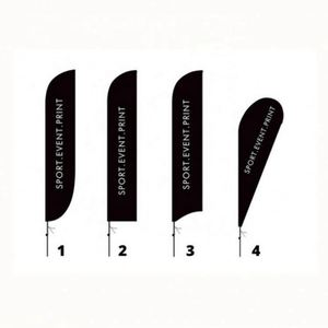 Banderas Publicitarias Voladoras Personalizadas, Kit de Mástil para Bandera en Forma de Lágrima para Exteriores con Pluma de Playa para Banderas y Pancartas Promocionales - Product Image 3