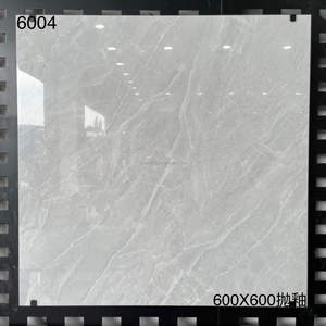 กระเบื้องปูพื้นขายดี 60x60 ซม. เคลือบเงา เซรามิกพอร์ซเลน สีเทา สำหรับตกแต่งภายในสไตล์โมเดิร์น ปูพื้นและห้องนั่งเล่น - Product Image 4