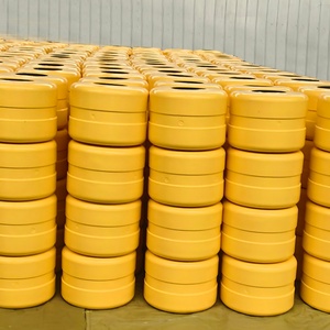 Barrière de circulation à rouleaux de haute technologie, prix usine Qingdao, nouveau design, matériau EVA, forme cylindrique orange - Product Image 1