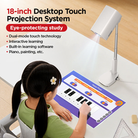 Proyector Inteligente X8T 4K para Cine en Casa, Pantalla Táctil HD de 18'' con Protección Ocular, Proyector Interactivo de Escritorio para Niños