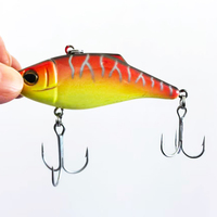 TSURIKOBO-13 #   Leurre VIB vibrant coulant 8cm 14g avec hameçons VMC, appât dur pour la pêche au bar et au brochet en rivière – Vente directe usine