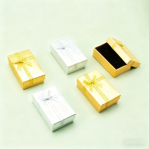 Luxury Trendy Girls Paper Jewelry <b>Box</b> with Velvet Lining Simple and Light Design for Ribbon <b>Earrings</b> <b>Gift</b> Packaging - Product Image 5