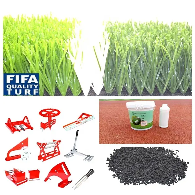 Xxxg FIFA ha approvato tappeto in erba sintetica erba verde 50mm erba artificiale per erba di calcio