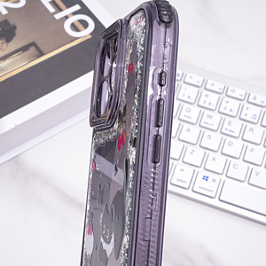 Nouvelle <span class=keywords><strong>coque</strong></span> de téléphone motif dessin animé mignon avec Bracelet fleur pour <span class=keywords><strong>iPhone</strong></span> 17 16 15 paillettes fantaisie couvertures mobiles pour dames en gros - Product Image 5