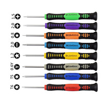 Kit d'outils de démontage multifonctionnel 16-en-1 pour téléphones portables en plastique, tournevis de précision, levier de démontage, pinces