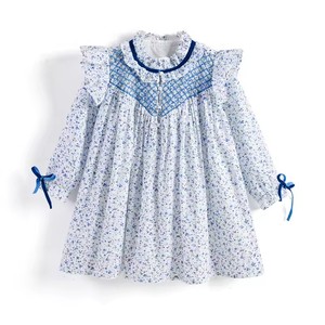 Vestido Floral de Algodón Hecho a Mano para Bebés Niñas de 0 a 12 Meses, Vestido de Verano con Lazo Decorativo, Conjunto a Juego para Hermanas - Product Image 2