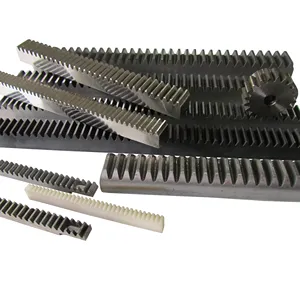 Cnc עיבוד מתכת פלדה סליל spur pinion gars מתלה ו pinion עבור חלקי cnc