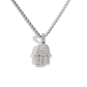 <span class=keywords><strong>Collana</strong></span> da uomo <span class=keywords><strong>Mano</strong></span> <span class=keywords><strong>di</strong></span> <span class=keywords><strong>Fatima</strong></span> Occhi Turchi in ottone intarsiato <span class=keywords><strong>con</strong></span> zirconio - Product Image 4