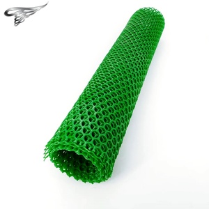 Maille <span class=keywords><strong>de</strong></span> clôture en plastique pour poulets <span class=keywords><strong>de</strong></span> 15,7 pouces x 10 pieds, clôture hexagonale, filet pour volailles pour poulailler, ferme, jardin, vert - Product Image 5