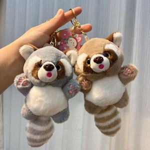 Llavero de peluche de panda rojo de 15 cm, suave, para niños y niñas - Product Image 4