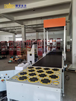 Trieur à roues pivotantes haute efficacité, machine de tri de colis logistique modulaire, convoyage actif pour système de tri express