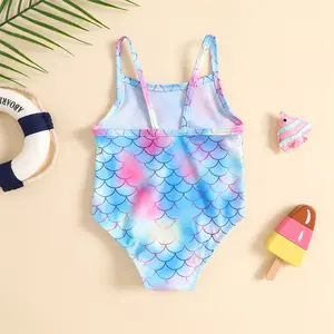 Girl Mermaid One Piece Bikini Kids Swimsuit Sling Girl Baby Cute Bathing Suits Swimwear