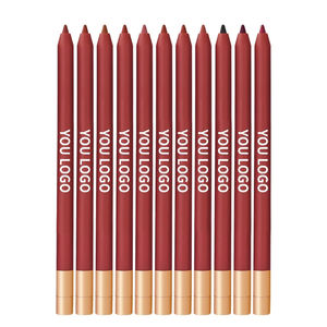 MLM Custom Logo Vegan Creamy Makeup Long-lasting Blending LipLiner with Transfer Resistant Formula Private Label <b>Lip</b> <b>Liner</b> Brown - Product Image 1