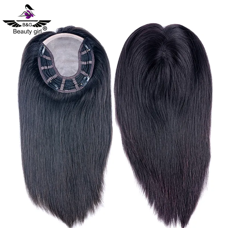 breathable size 6x6inch European human hair womens toupee for summer in mono top hair topper