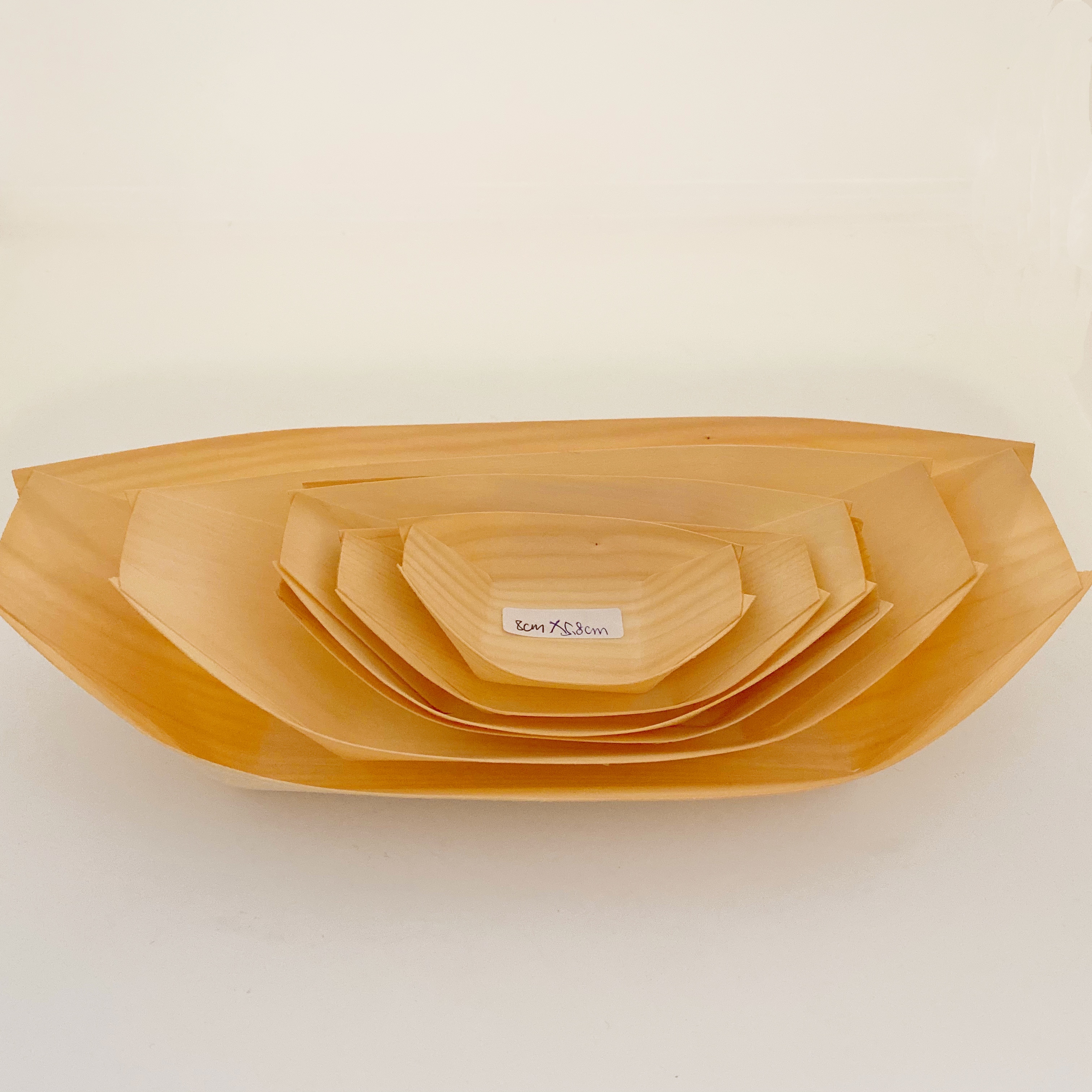 Одноразовые деревянные лодки для суши, размер под заказ